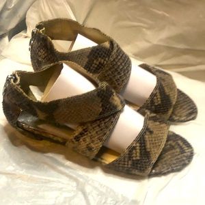 Michael Kors snake skin sandals 8.5